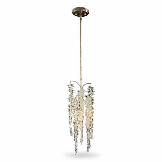 Cascading Crystal Waterfall Single Droplight Pendant