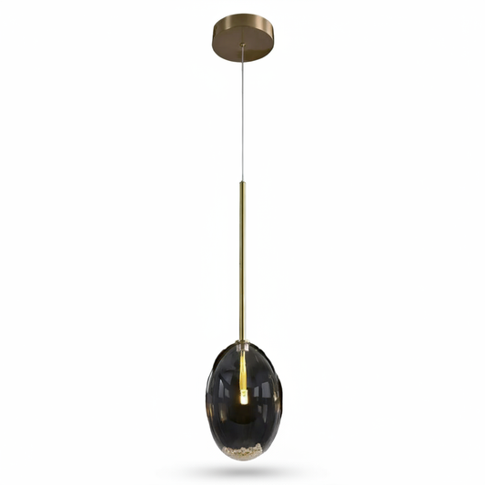 Echo Glass Globe Single Droplight Pendant Light