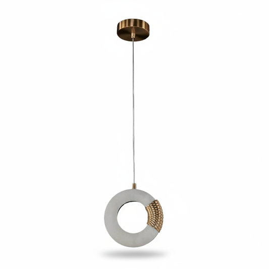 Bangela Small Pendant Antique Brass Alabaster Lighting